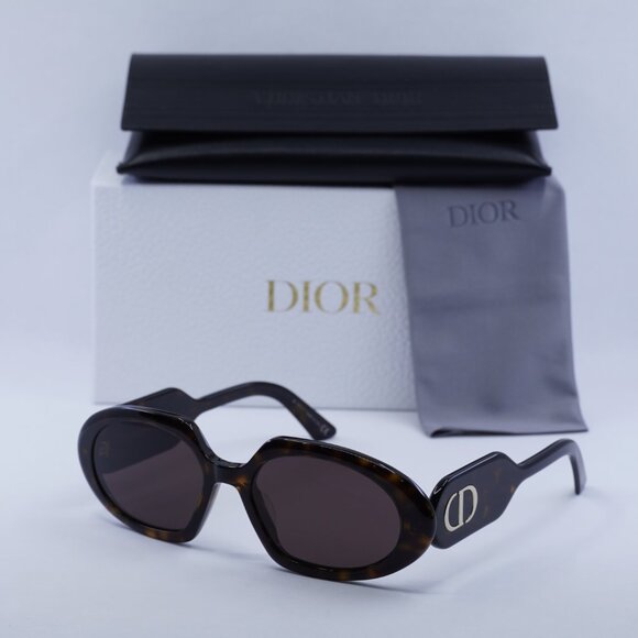 🕶️ New Dior DIORBOBBYR2U 20F0 Sunglasses - Dark Havana Frame, Brown Frame - Picture 10 of 10